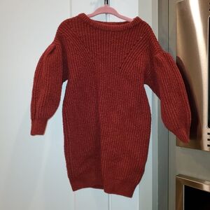 Old Navy Toddler Burgundy Sweater Dress 3T
